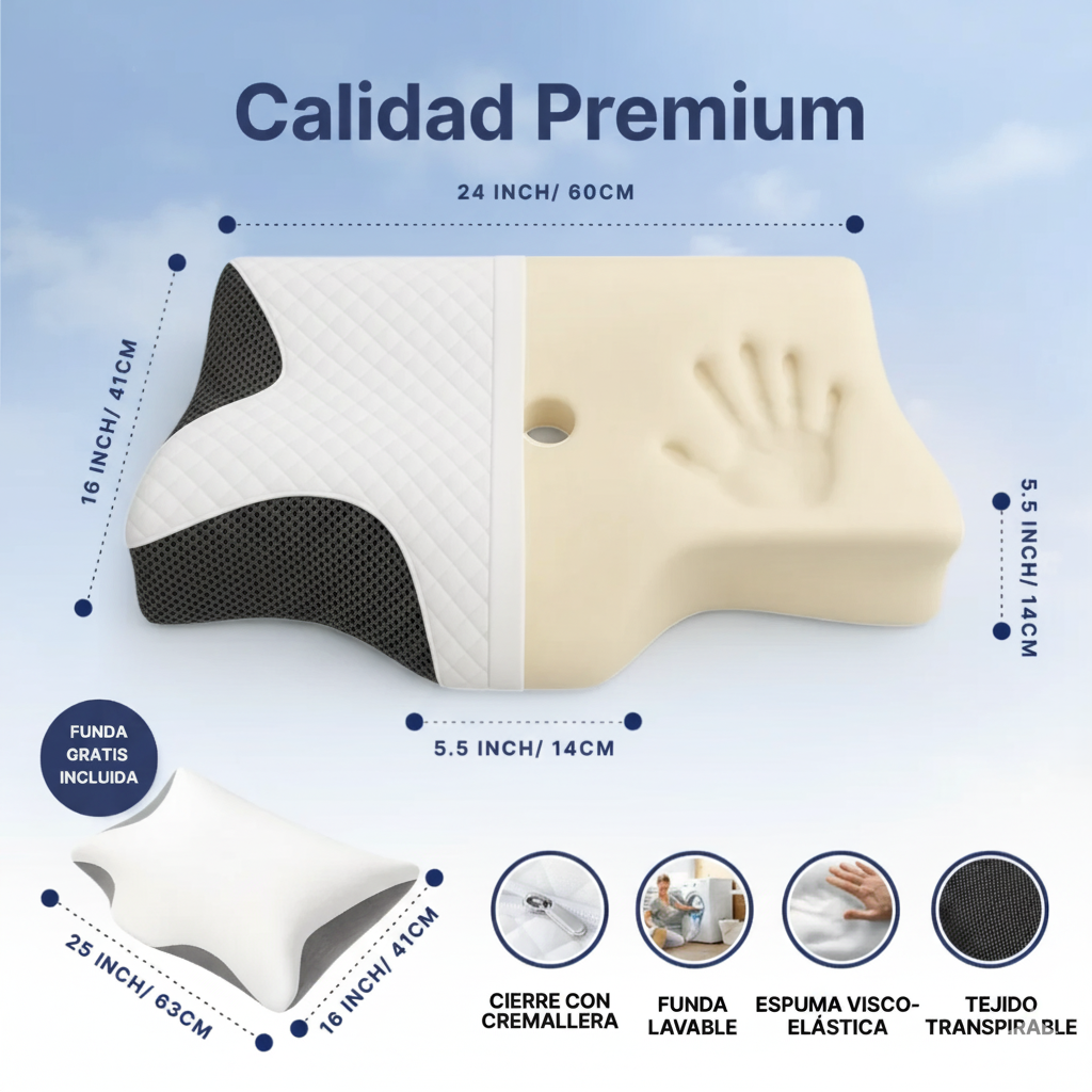 Duermebien™ Almohada Cervical